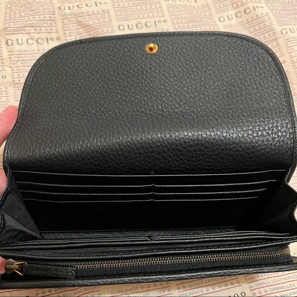 NEW Authentic RARE Gucci Marmont Large/Long Continental Leather Wallet - Picture 7 of 16